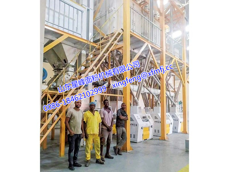 非洲客戶案例-40-52T/24h玉米粉生產(chǎn)線